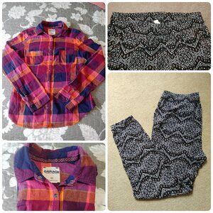 Garage Items, Cotton Shirt & Jogger , Size Small, Comfy clothes for your day off